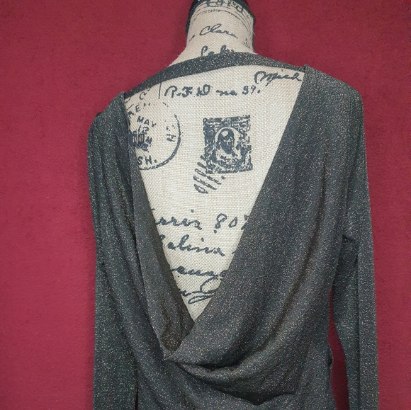 Ted Baker Dress London Metallic Knit Dress Med - Picture 5 of 7